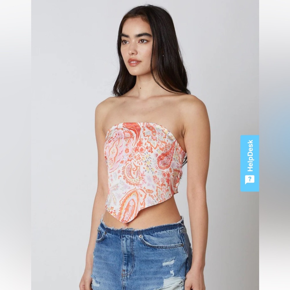 Cotton Candy LA Paisley Bandana Shirt Size M